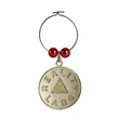 Custom Sandblast Wine Charms 1" | https://www.bestnamebadges.com