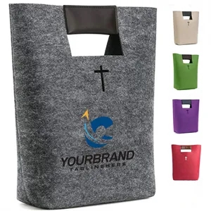 Felt Bag Large Capacity Shopping Tote Fashion Storage | https://www.bestnamebadges.com