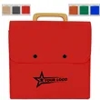 Wooden Handle Portable Felt Bag Advertising Gift | https://www.bestnamebadges.com