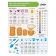 Kitchen Conversion Chart Refrigerator Magnet | https://www.bestnamebadges.com