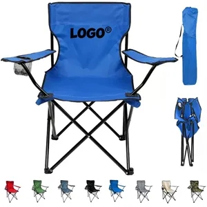 Folding Camping Chair With Armrests And Cup Holder In Stock