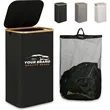 Bamboo Dirty Clothes Basket With Large Capacity Foldable | https://www.bestnamebadges.com