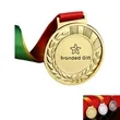 Sports Marathon Running Metal Medals Customizable | https://www.bestnamebadges.com