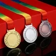 Sports Marathon Running Metal Medals Customizable | https://www.bestnamebadges.com