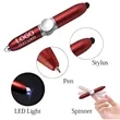 Promo Fidget Spinner Pen With Led Light | https://www.bestnamebadges.com