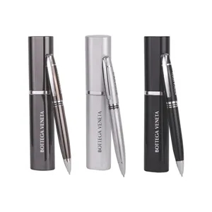 Union Printed -Twist Metal Ballpoint Pen w/Matching Case Set