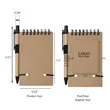 Mini Spiral Notebook Matching Colored Pen | https://www.bestnamebadges.com