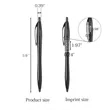 Custom Midnight Plastic Ballpoint Pens | https://www.bestnamebadges.com