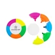 Round Five-color Highlighter | https://www.bestnamebadges.com