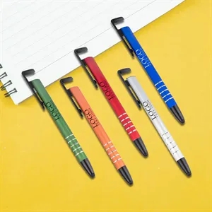 Promotional colored metallic stylus pen with phone holder
