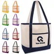 Foldable Portable Heavy Cotton Canvas Tote Bag In Stock | https://www.bestnamebadges.com