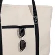 Foldable Portable Heavy Cotton Canvas Tote Bag In Stock | https://www.bestnamebadges.com