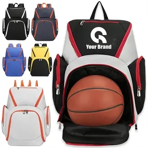 Youth Sports Basketball Bag With Shoe Compartment In Stock | https://www.bestnamebadges.com