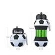 Football Shaped Silicone Folding Cup | https://www.bestnamebadges.com