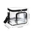 Clear Lunch Bag Plastic Transparent Tote Work Office Picnic | https://www.bestnamebadges.com