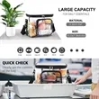 Clear Lunch Bag Plastic Transparent Tote Work Office Picnic | https://www.bestnamebadges.com