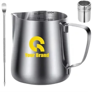 20oz Espresso Steaming Pitcher Coffee Accessories Tools set | https://www.bestnamebadges.com