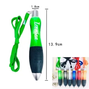Thickened and Weighted Ballpoint Pen with Hanging Strap