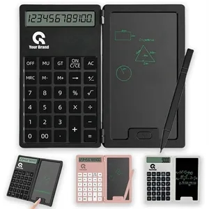 In Stock Calculator Handwriting Pad Foldable LCD Screen | https://www.bestnamebadges.com