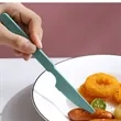 In Stock Wheat Straw Knife Fork Spoon Tableware Set Outdoor | https://www.bestnamebadges.com