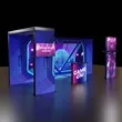 8'H Astra Modular Booth Kit 3 | https://www.bestnamebadges.com