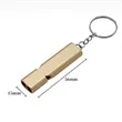 Dual-Tube High Frequency Emergency Survival Whistle Keychain | https://www.bestnamebadges.com