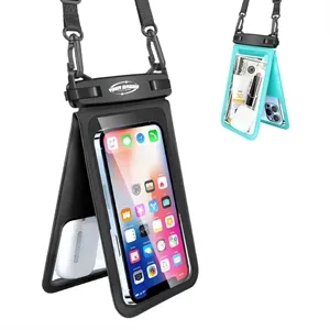 Dual Compartment Waterproof Phone Pouch Floating Dry Bag | https://www.bestnamebadges.com
