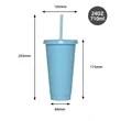 Large Capacity Heat-Resistant Plastic Tumbler with Straw Lid | https://www.bestnamebadges.com