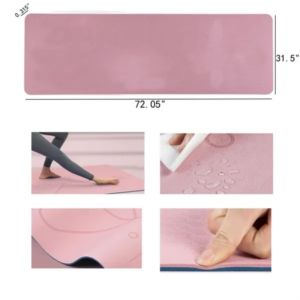 72.05" x 24.02" And 0.24" Thick TPE Yoga Mat