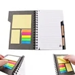 Durable Grey Board Notebook with Pen and Sticky Notes | https://www.bestnamebadges.com