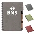 Durable Grey Board Notebook with Pen and Sticky Notes | https://www.bestnamebadges.com