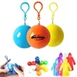 Portable Keychain Raincoat Emergency Rain Poncho Ball | https://www.bestnamebadges.com
