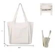 Multi Compartment Cotton Canvas Yoga Bag for Gym and Travel | https://www.bestnamebadges.com