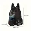 Waterproof Mesh Swim Drawstring Backpack with Wet Pocket | https://www.bestnamebadges.com