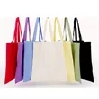 Lightweight Canvas Tote Bag Single Shoulder Handbag | https://www.bestnamebadges.com