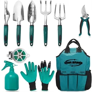 11-Piece Heavy-Duty Garden Outdoor Tool Set with Bag | https://www.bestnamebadges.com