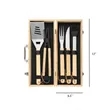 Personalized BBQ Set Box Outdoor cooking Barbecue Grilling | https://www.bestnamebadges.com