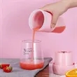 10oz. Portable USB Rechargeable Mini Juicer Cup With Handle | https://www.bestnamebadges.com