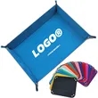Foldable PU Leather Storage Tray For Desk Travel In Stock | https://www.bestnamebadges.com