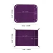 Foldable PU Leather Storage Tray For Desk Travel In Stock | https://www.bestnamebadges.com
