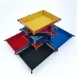 Foldable PU Leather Storage Tray For Desk Travel In Stock | https://www.bestnamebadges.com