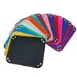 Foldable PU Leather Storage Tray For Desk Travel In Stock | https://www.bestnamebadges.com