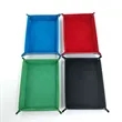 Foldable PU Leather Storage Tray For Desk Travel In Stock | https://www.bestnamebadges.com