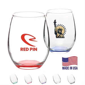 6.25 oz. Libbey Stemless Taster Glasses W/ Custom Logo | https://www.bestnamebadges.com