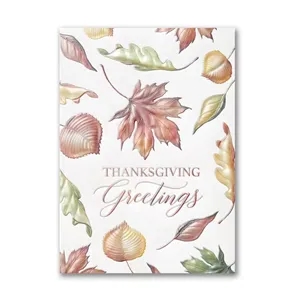 Pearlized Autumn Thanksgiving Card