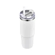 30oz. Dual Wall Stainless Steel & PP Tumbler with Clear Lid | https://www.bestnamebadges.com