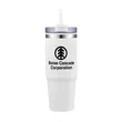 30oz. Dual Wall Stainless Steel & PP Tumbler with Clear Lid | https://www.bestnamebadges.com
