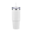 30oz. Dual Wall Stainless Steel & PP Tumbler with Clear Lid | https://www.bestnamebadges.com