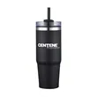 30oz. Dual Wall Stainless Steel & PP Tumbler with Clear Lid | https://www.bestnamebadges.com