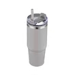 30oz. Dual Wall Stainless Steel & PP Tumbler with Clear Lid | https://www.bestnamebadges.com